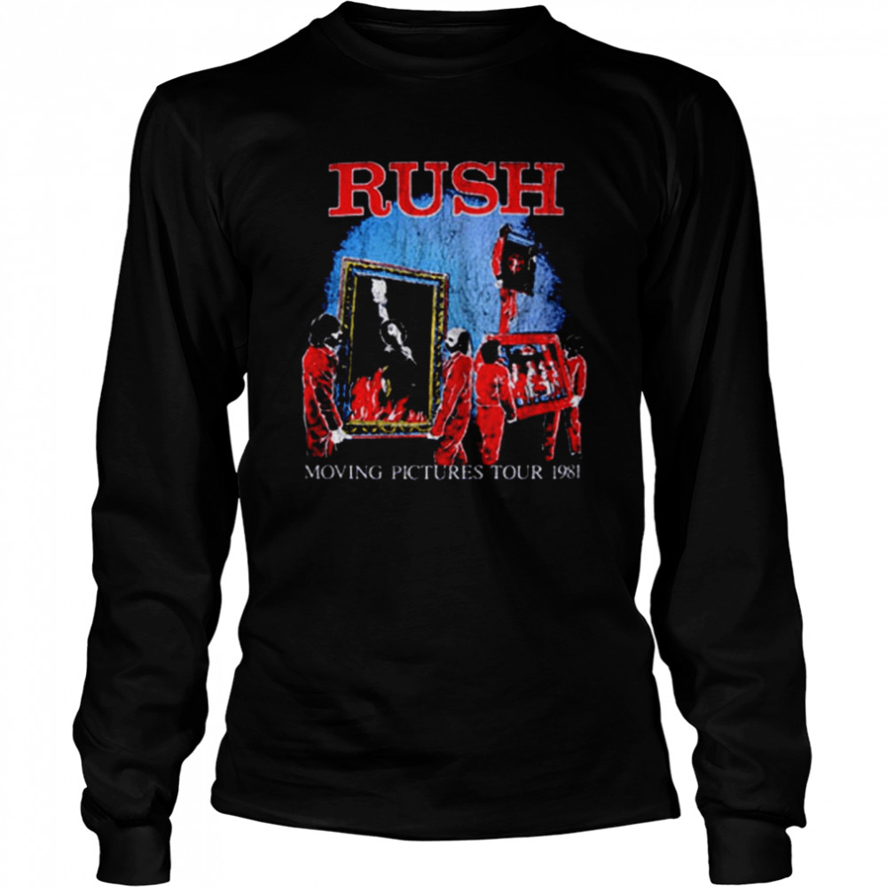 Rush Moving Pictures 1981 World Tour Rock shirt Long Sleeved T-shirt