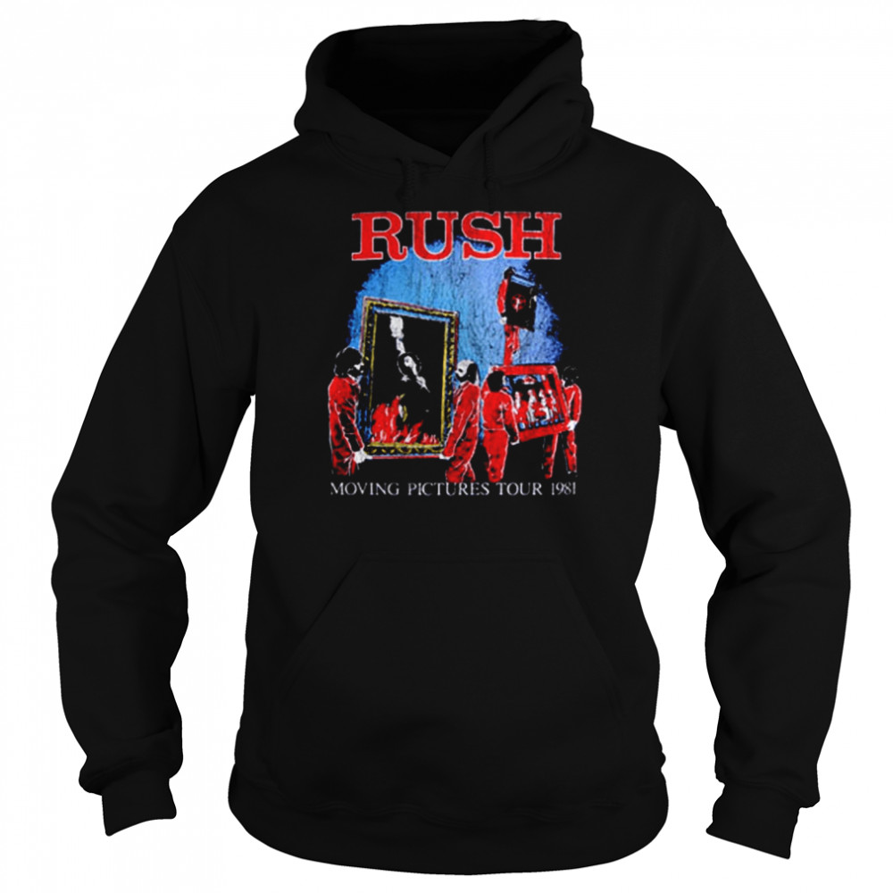 Rush Moving Pictures 1981 World Tour Rock shirt Unisex Hoodie