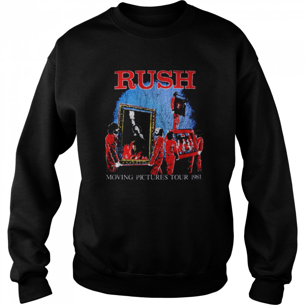 Rush Moving Pictures 1981 World Tour Rock shirt Unisex Sweatshirt