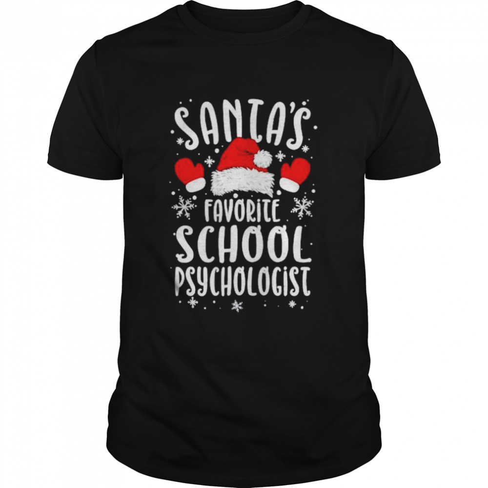 Santa’s favorite school psychologist santa’s favorite ho shirt
