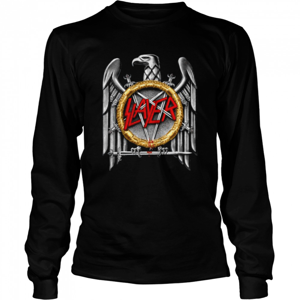 Slayer Silver Eagle Thrash Metal Rock shirt Long Sleeved T-shirt