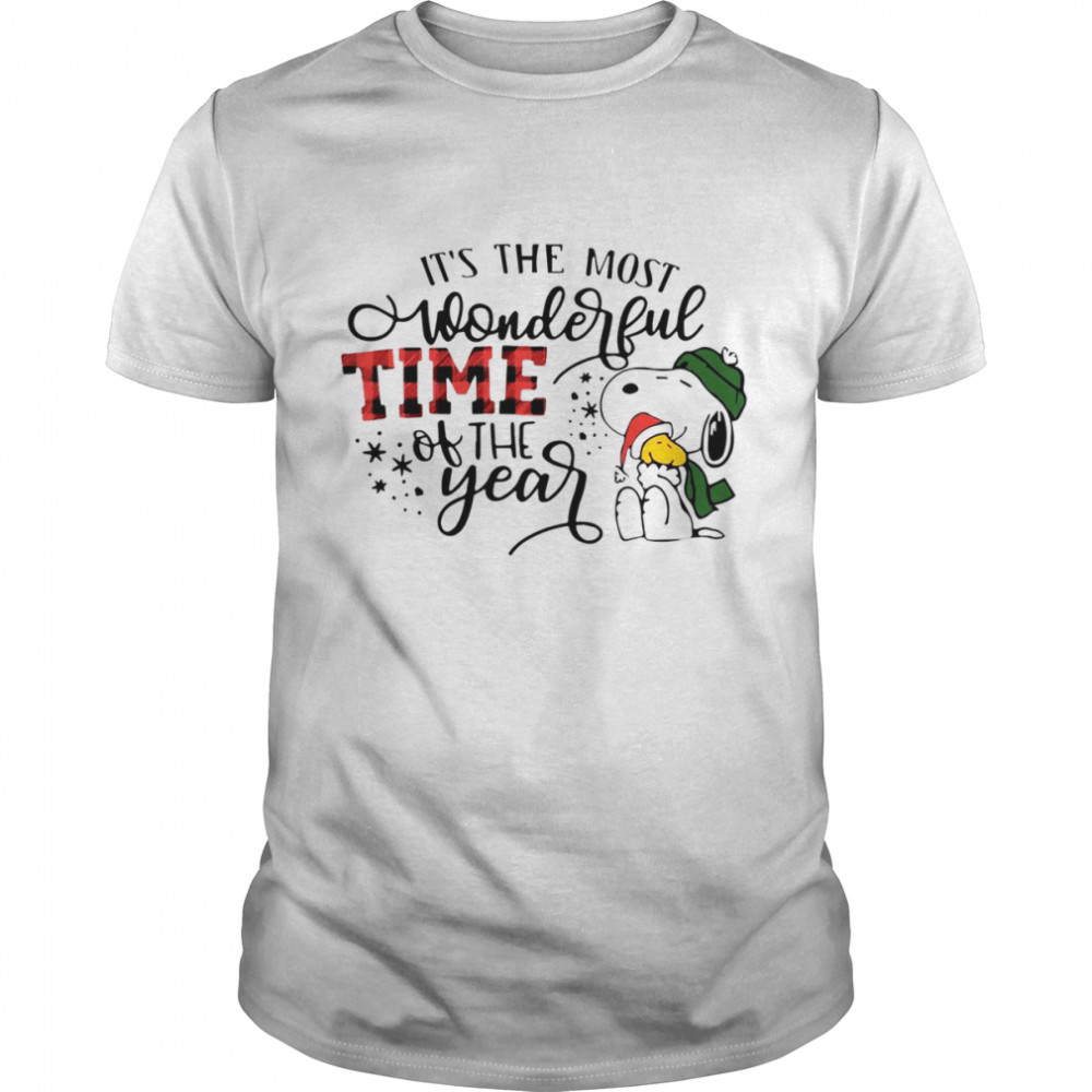Snoopy Christmas It’s The Most Wonderful Time Of The Year T shirt