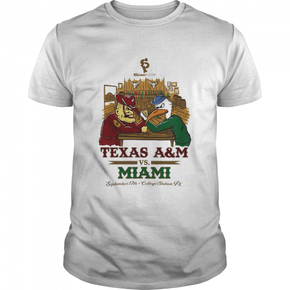 Texas A&m Vs Miami Hurricanes Shiner Park Showdown shirt