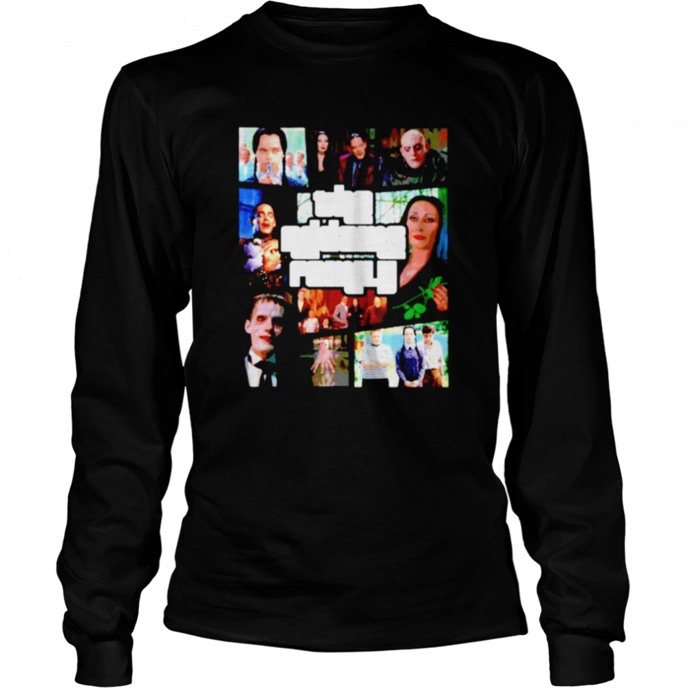 The Addams Family Grand Theft Auto Parody shirt Long Sleeved T-shirt