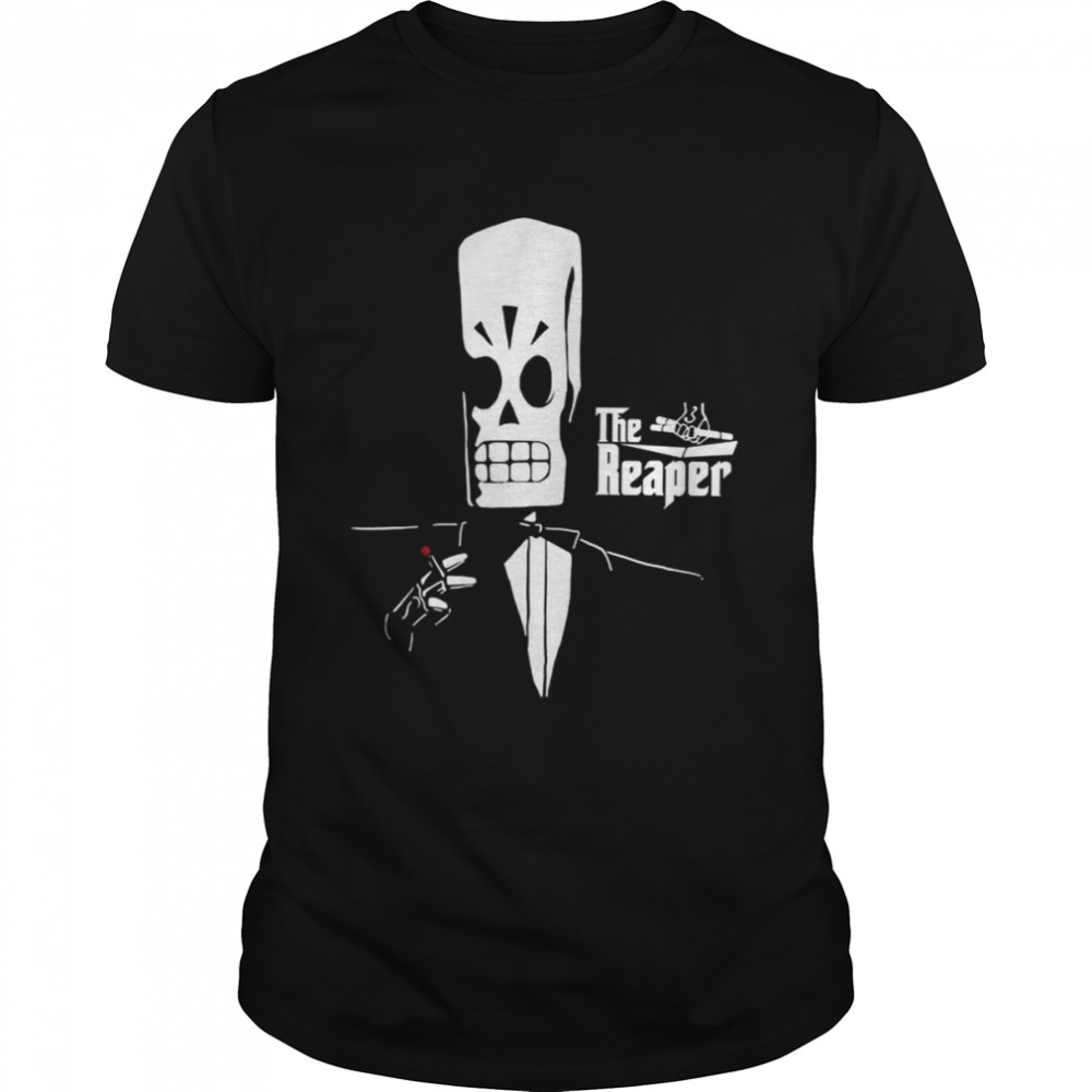 White Art The Reaper Halloween shirt Classic Men's T-shirt