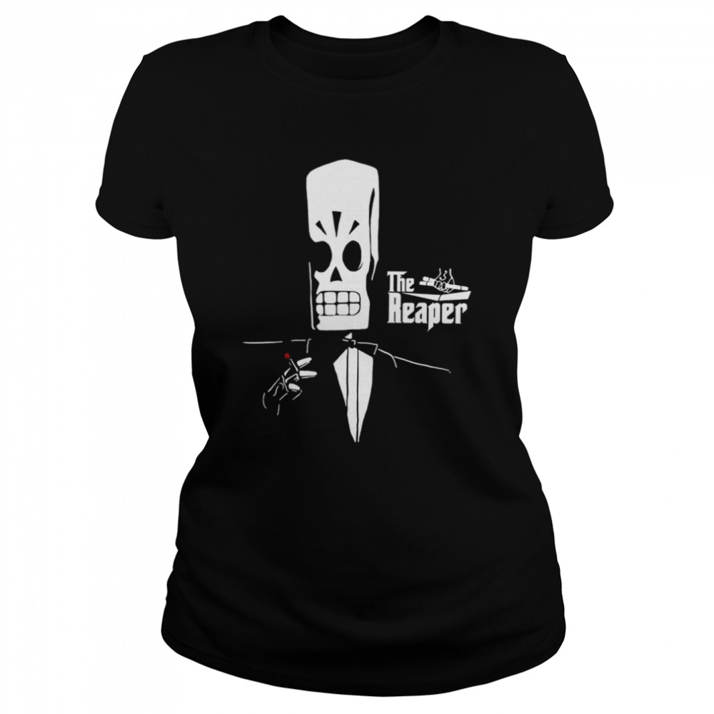 White Art The Reaper Halloween shirt Classic Women's T-shirt