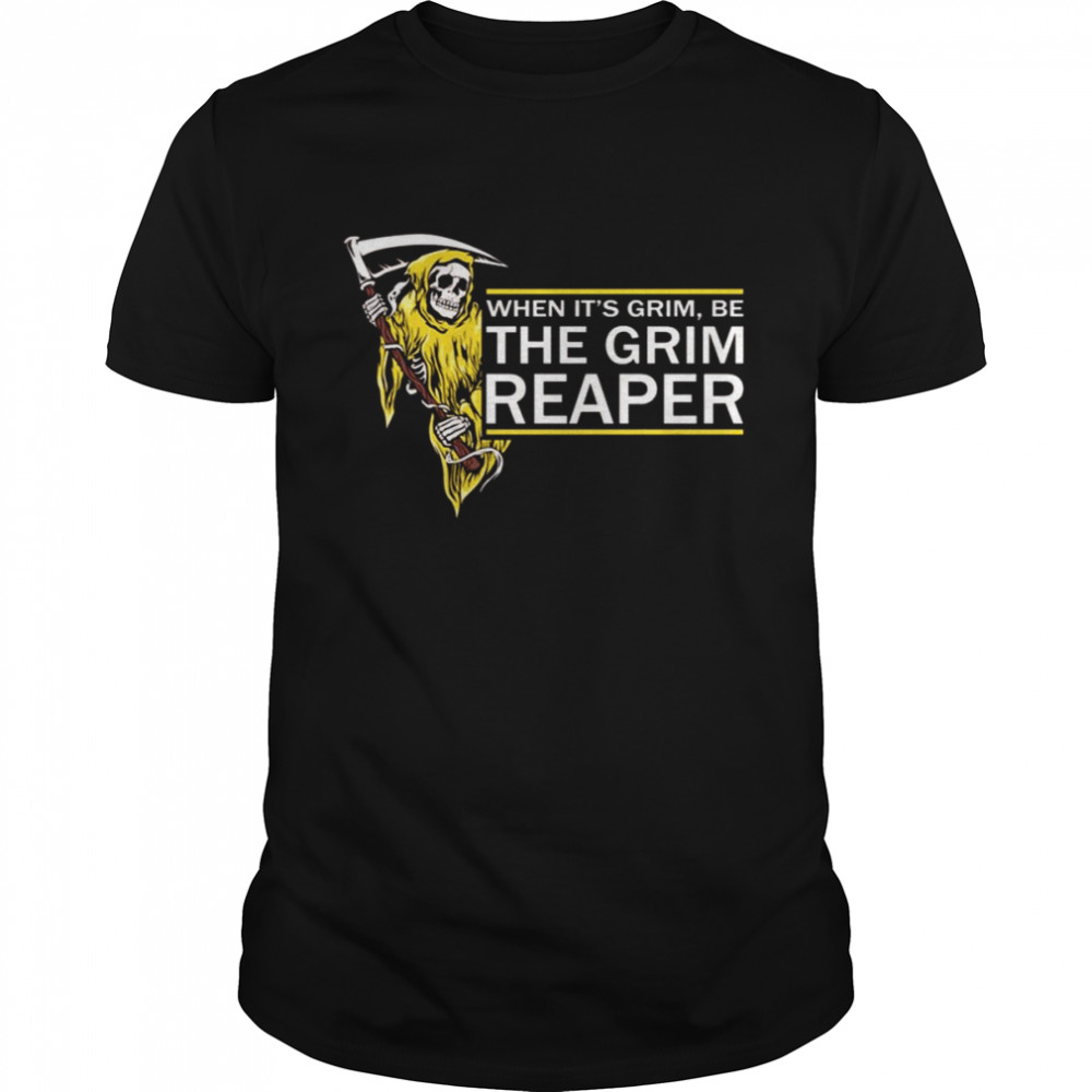 Yellow Design The Grim Reaper Halloween shirt Classic Men's T-shirt