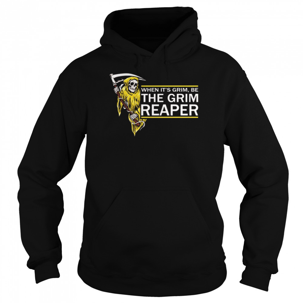 Yellow Design The Grim Reaper Halloween shirt Unisex Hoodie