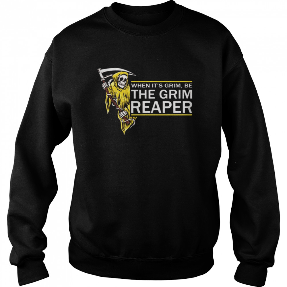 Yellow Design The Grim Reaper Halloween shirt Unisex Sweatshirt