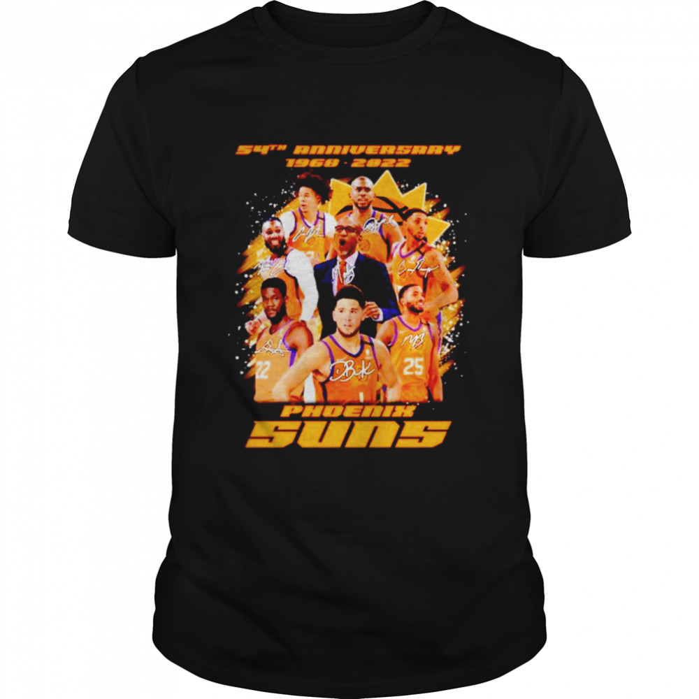 54th anniversary 1969-2022 Phoenix Suns signatures shirt