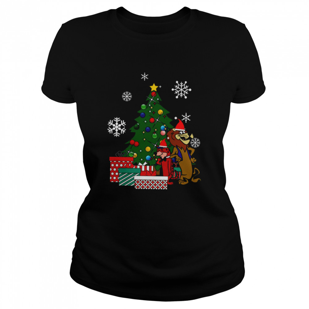 Around The Christmas Tree Lippy The Lion And Hardy Har Har shirt Classic Women's T-shirt