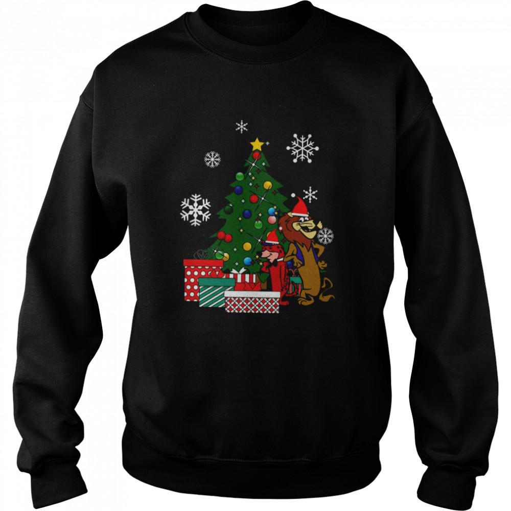 Around The Christmas Tree Lippy The Lion And Hardy Har Har shirt Unisex Sweatshirt