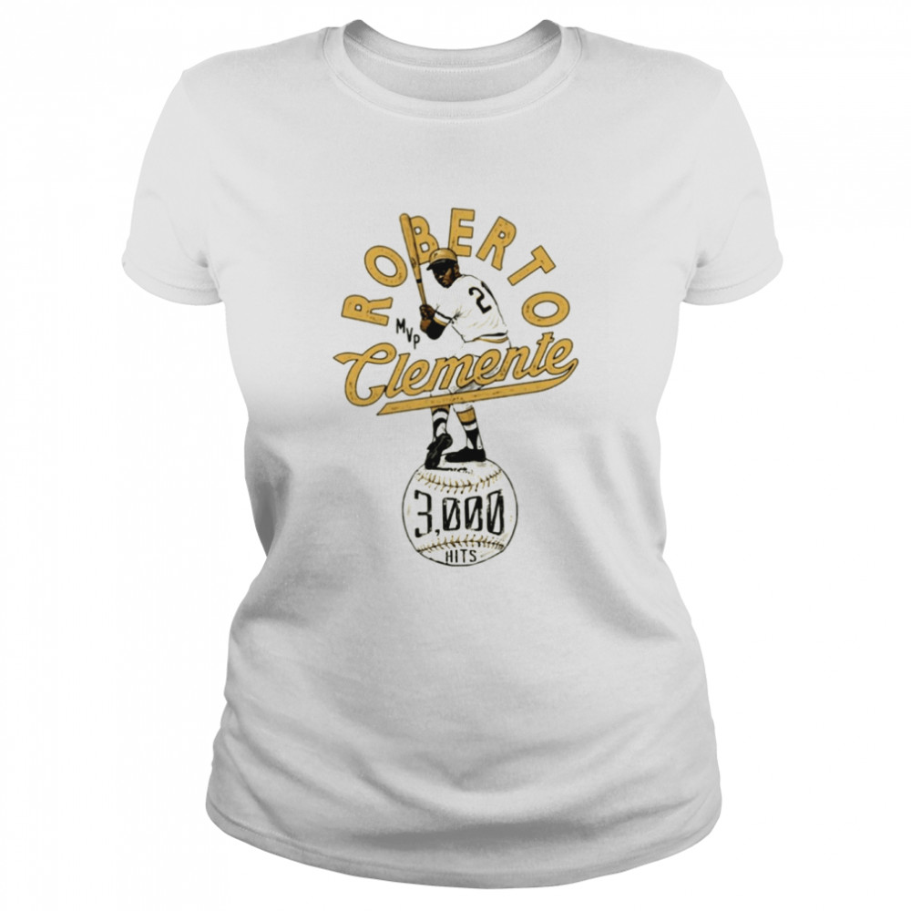 Baseball Player Roberto Clemente 4ncil Pittsburgh shirt Classic Women's T-shirt