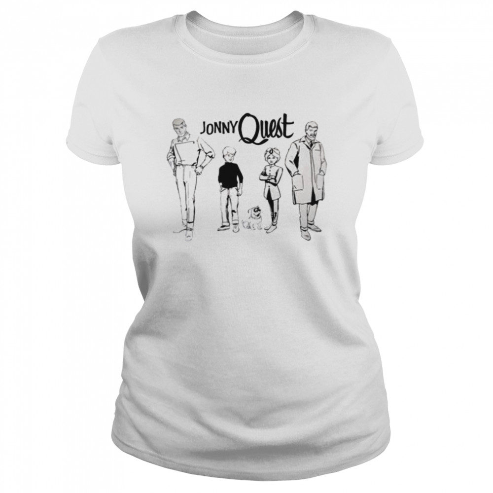 Black And White Art Jonny Quest Team Has Arrived shirt Classic Women's T-shirt