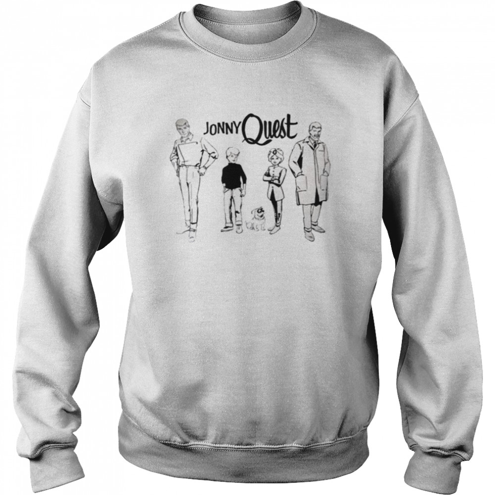 Black And White Art Jonny Quest Team Has Arrived shirt Unisex Sweatshirt