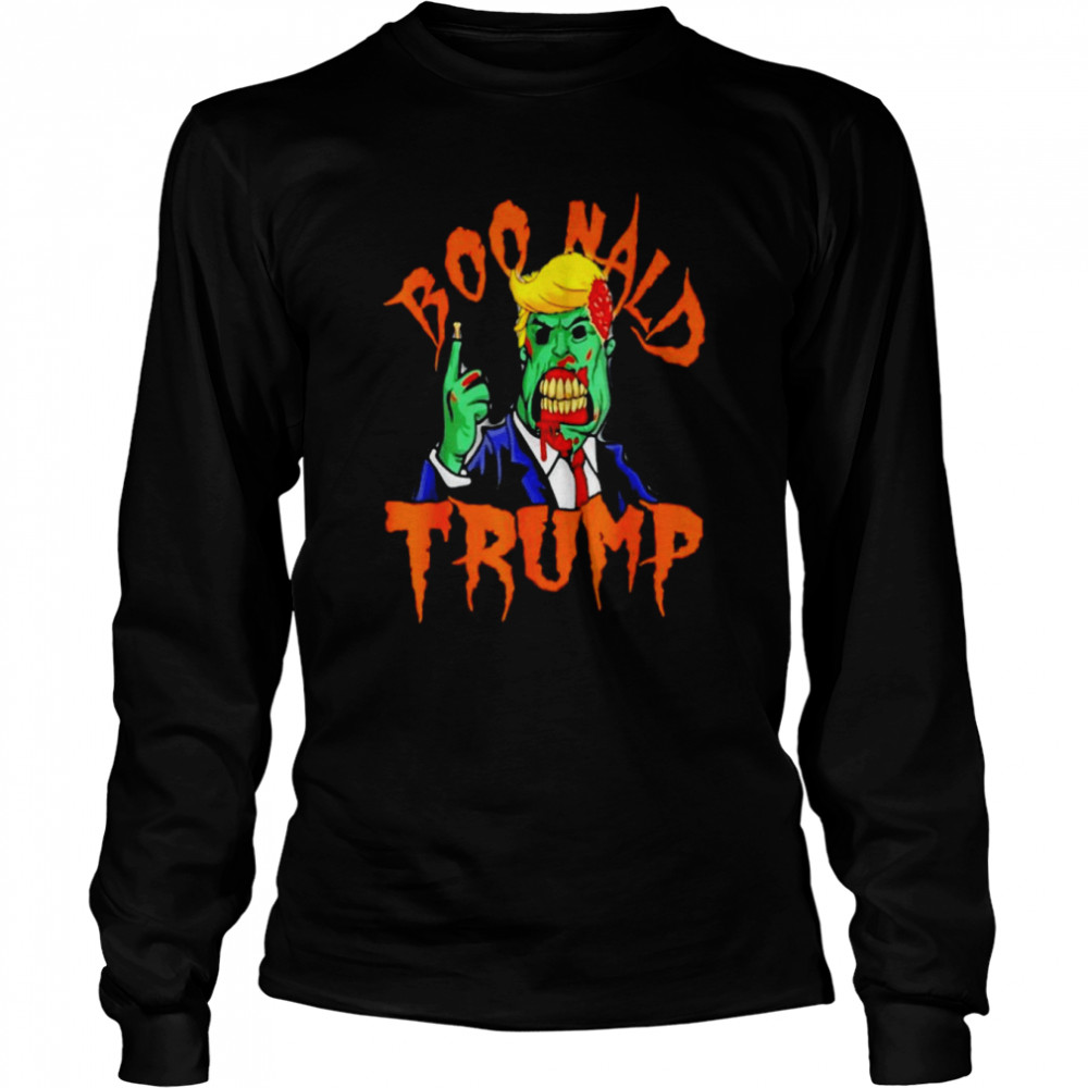 Boo Donald Trump Halloween T- Long Sleeved T-shirt