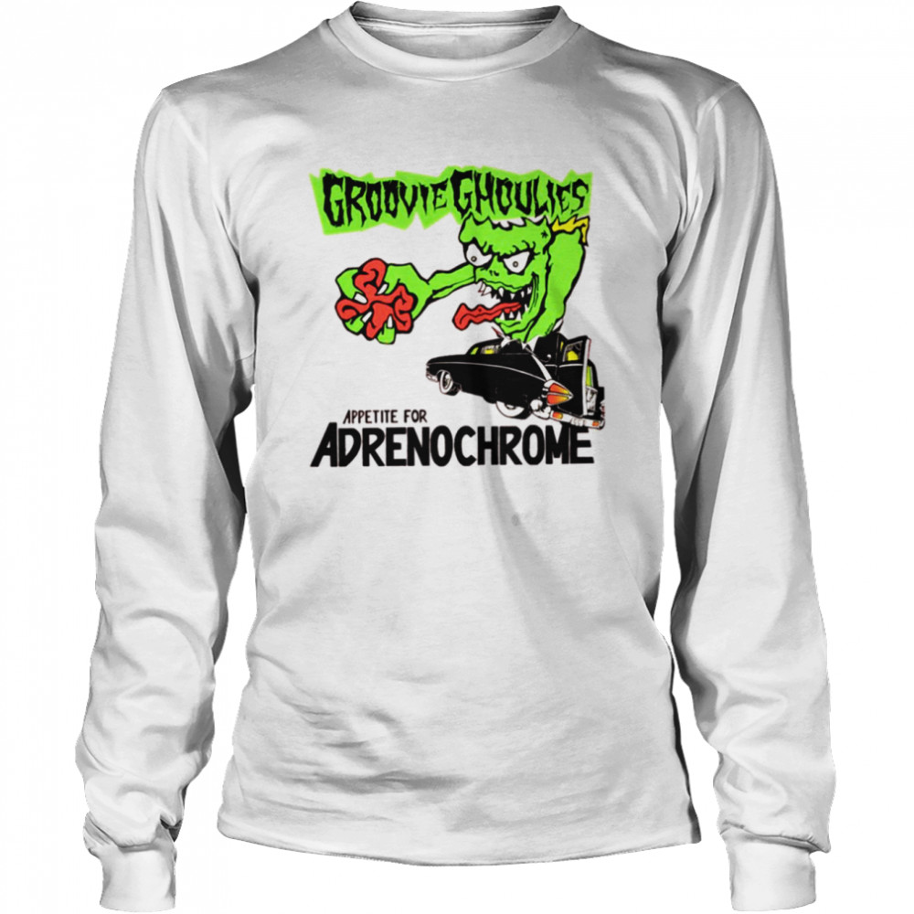 Cartoon Adrenochrome Groovie Goulies shirt Long Sleeved T-shirt