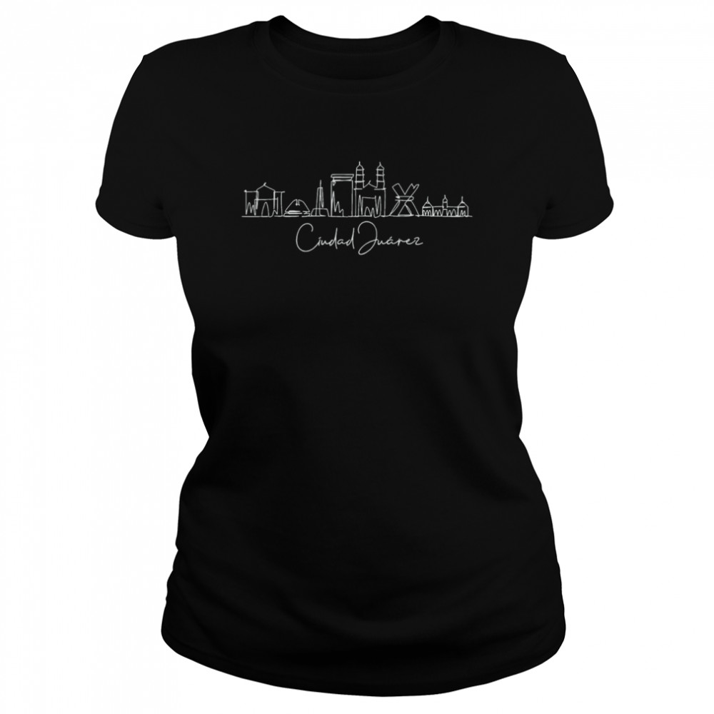 Ciudad Juarez Mexico City Skyline T- Classic Women's T-shirt