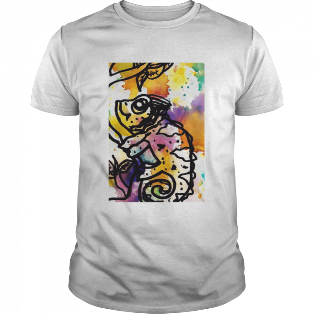 Color Reptile Splash Chameleon shirt Classic Men's T-shirt