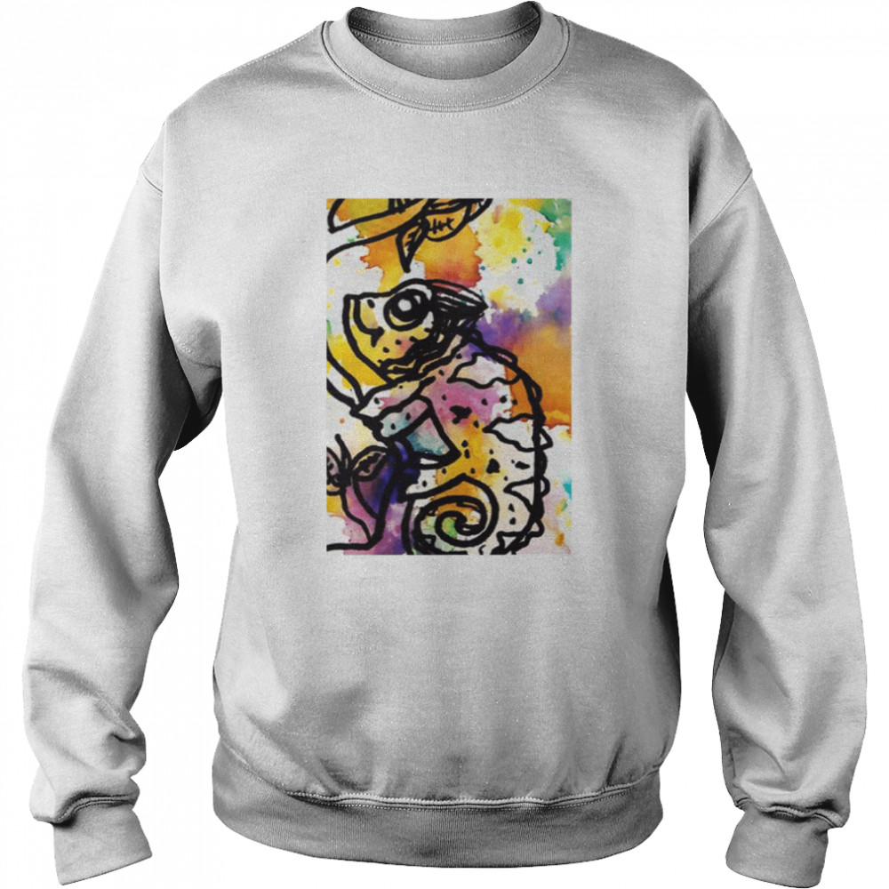 Color Reptile Splash Chameleon shirt Unisex Sweatshirt