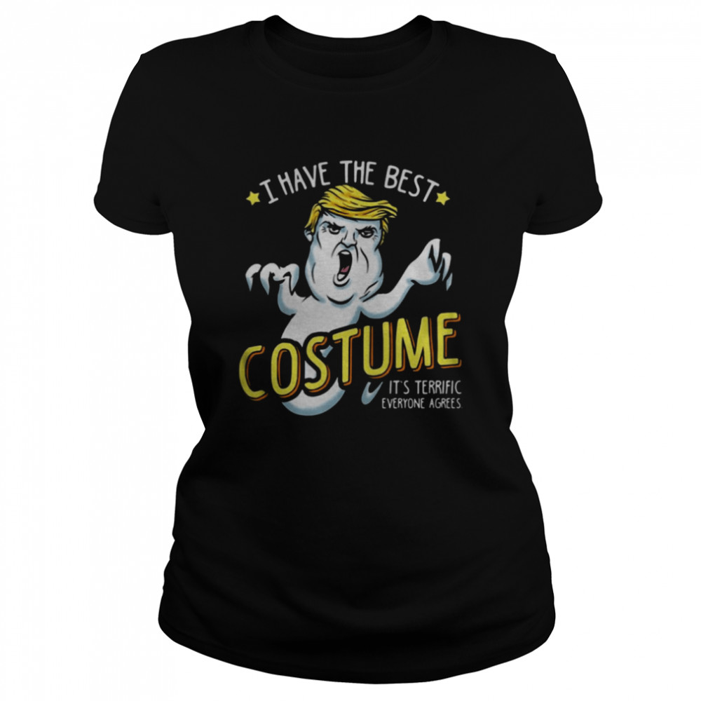 Costume Ghost Donald Trump Spooky Night shirt Classic Women's T-shirt