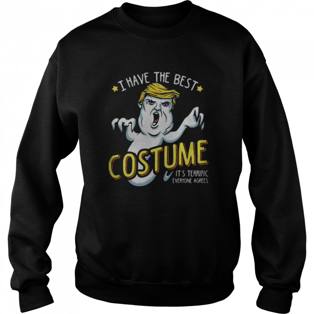 Costume Ghost Donald Trump Spooky Night shirt Unisex Sweatshirt