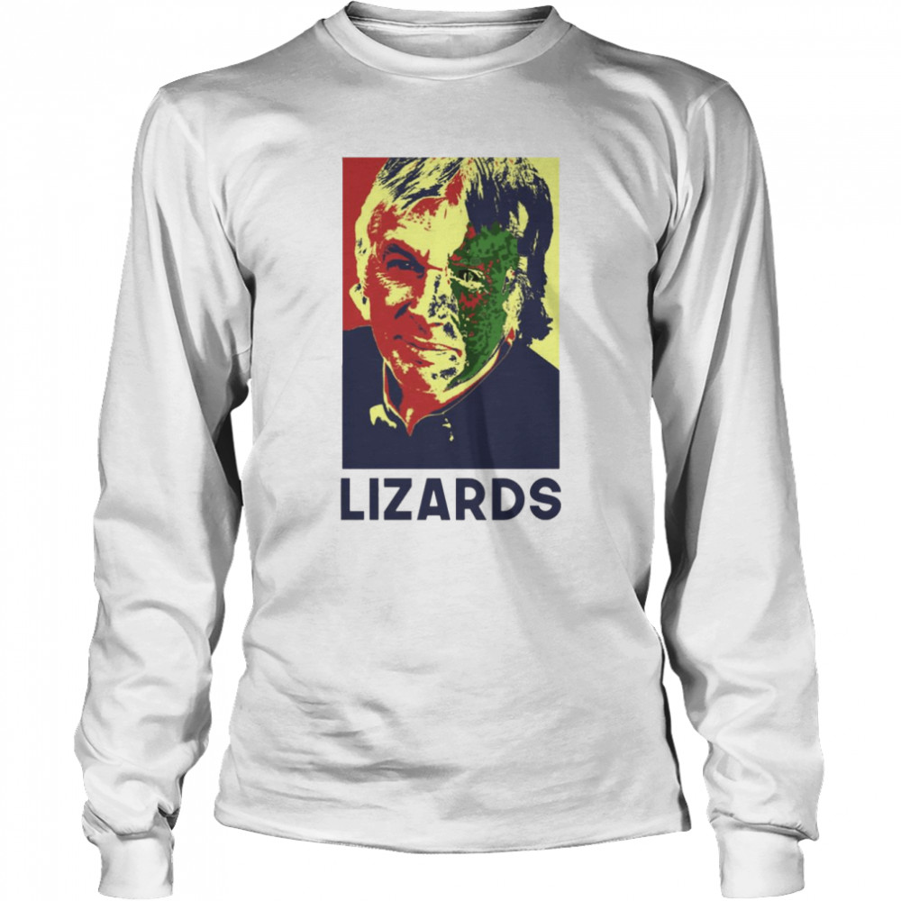 David Ickes Lizard Reptile shirt Long Sleeved T-shirt