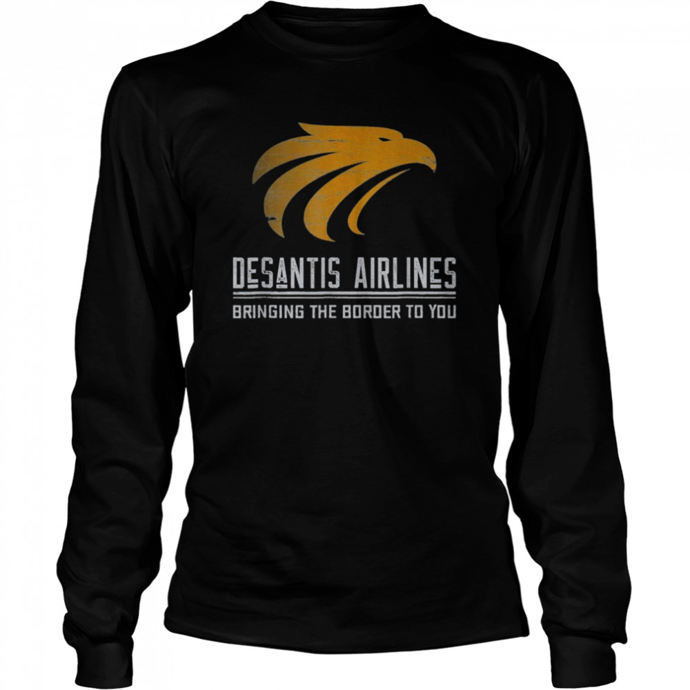 DeSantis Airlines Political Ron DeSantis T- Long Sleeved T-shirt