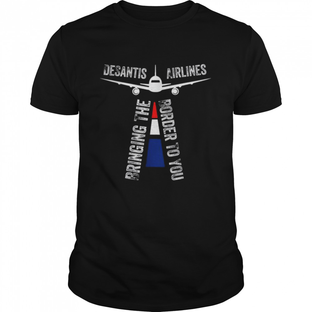 DeSantis Airlines Political Ron DeSantis Us Flag Tee  Classic Men's T-shirt