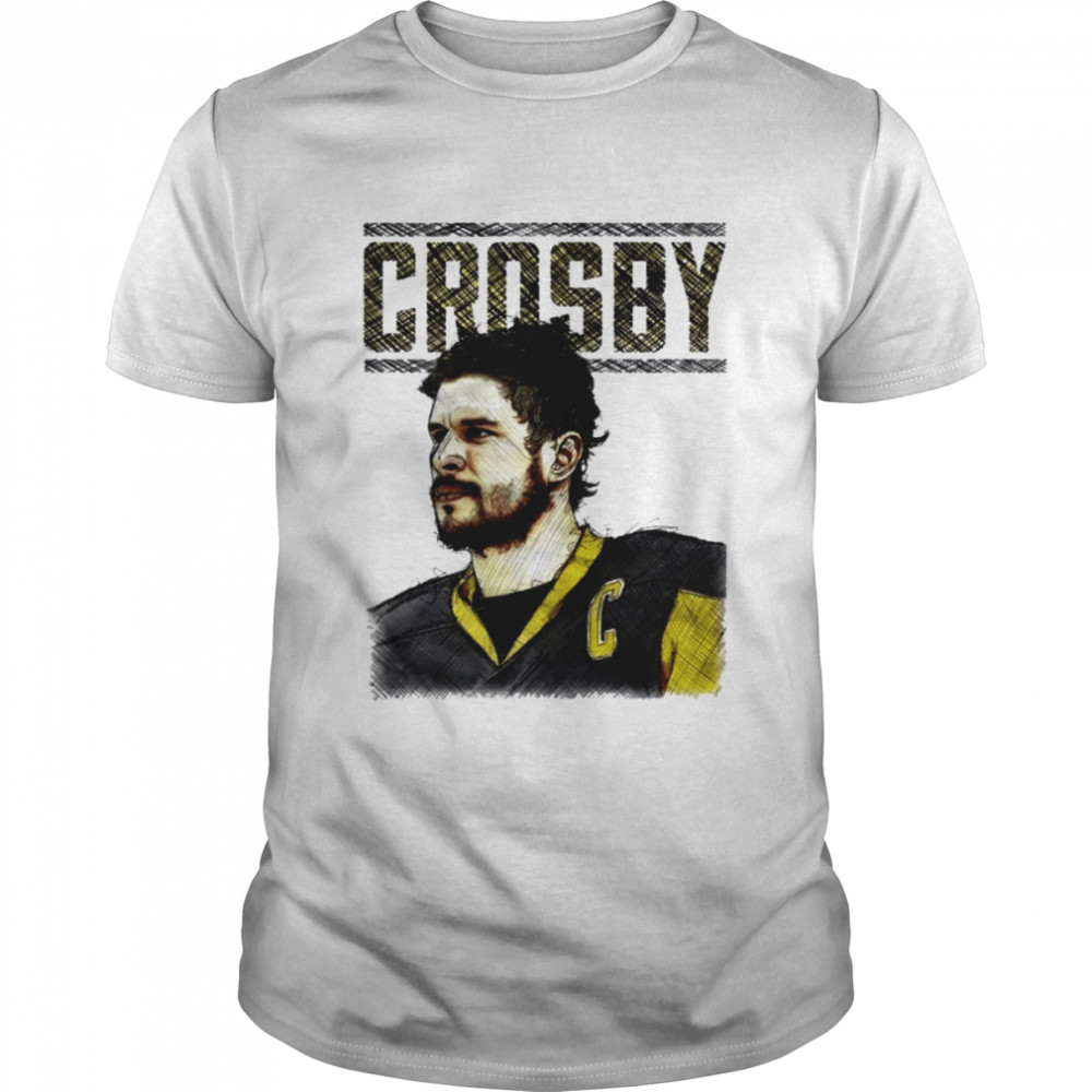 Fanart Portrait Pittsburgh Penguins Sidney Crosby shirt Classic Men's T-shirt