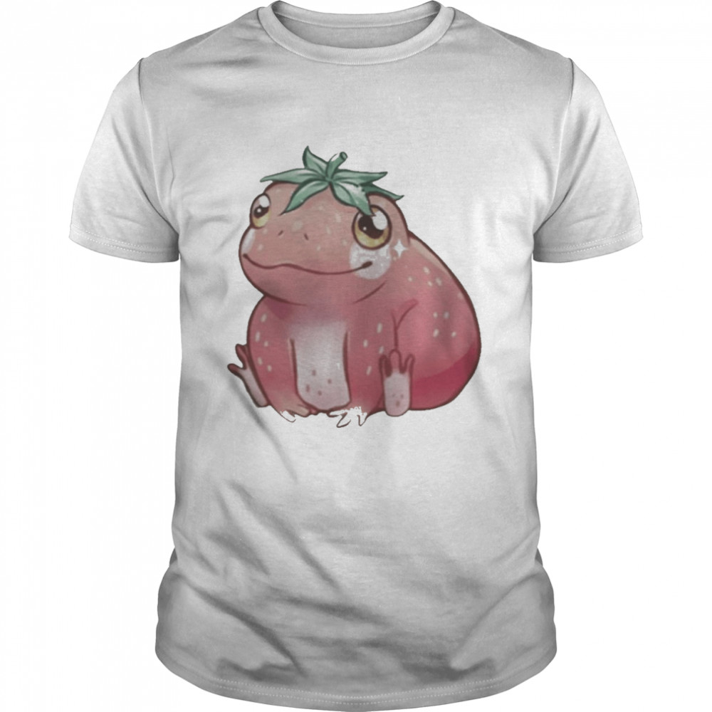 Frog With A Strawberry Shirt