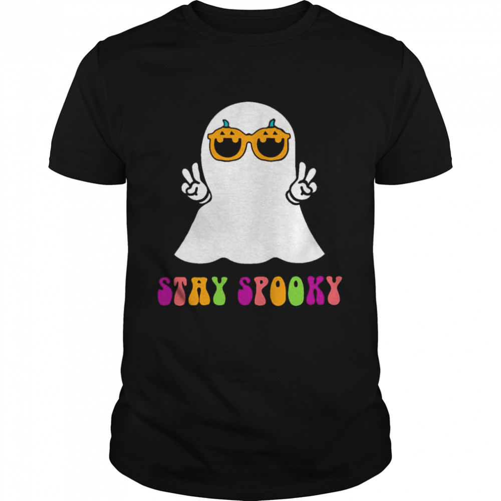 Ghost Stay Spooky Halloween Season Groovy shirt