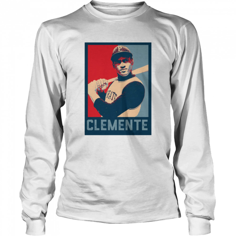 Graphic Portrait Pittsburgh Roberto Clemente shirt Long Sleeved T-shirt