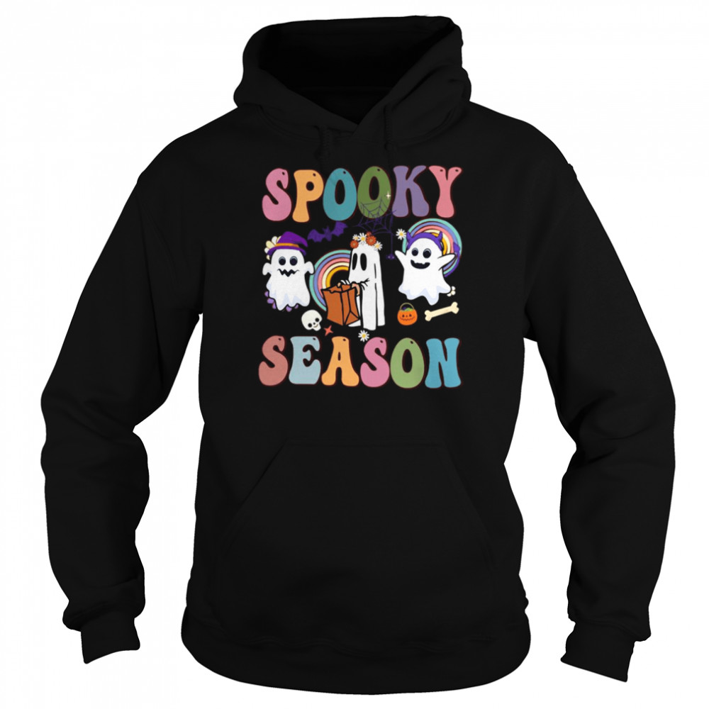 Groovy Ghost Spooky Season Halloween shirt Unisex Hoodie