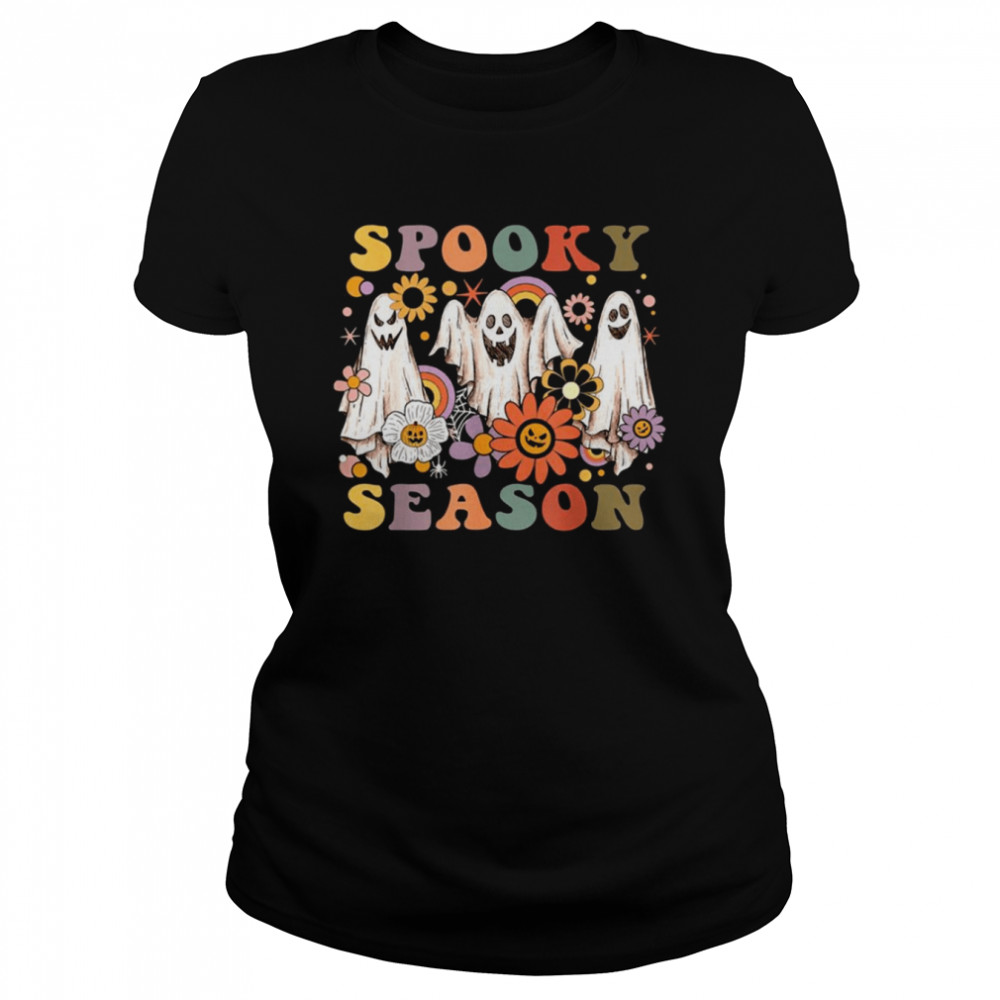 Groovy Ghosts Spooky Season shirt Classic Women's T-shirt