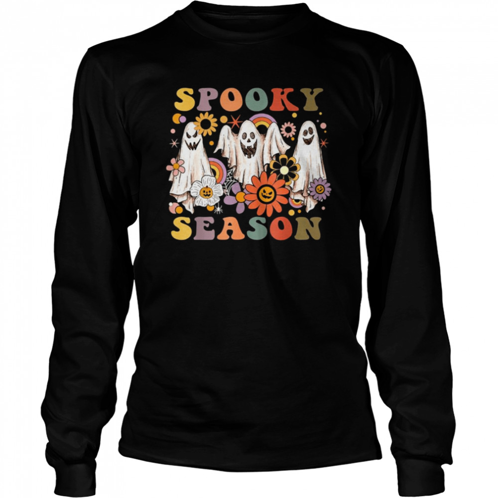 Groovy Ghosts Spooky Season shirt Long Sleeved T-shirt