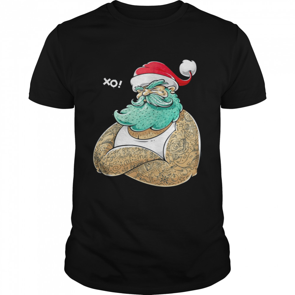 Hipsta Claus XO Santa Merry Christmas shirt