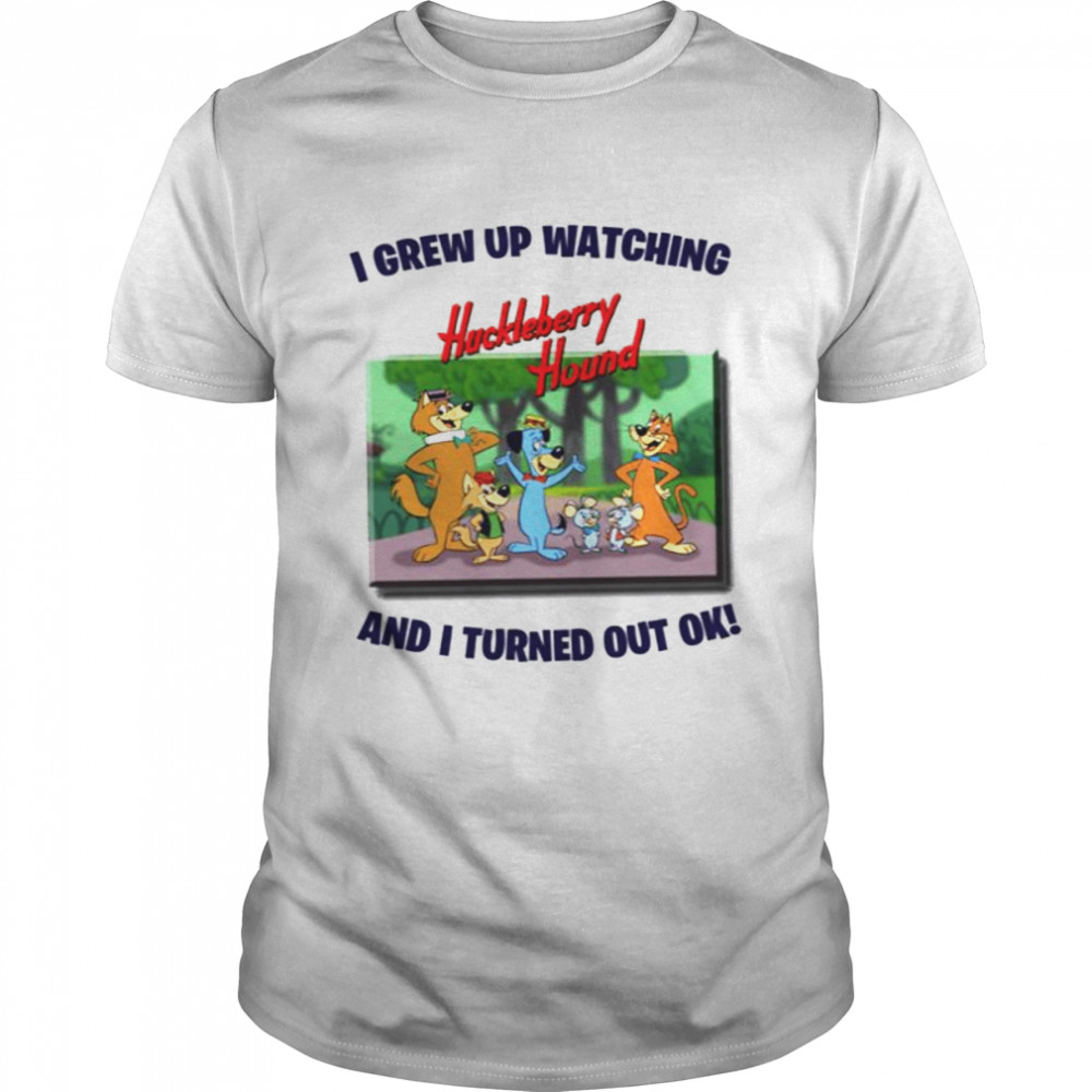 I Grew Up Watching The Huckleberry Hound Show Retro shirt Classic Men's T-shirt