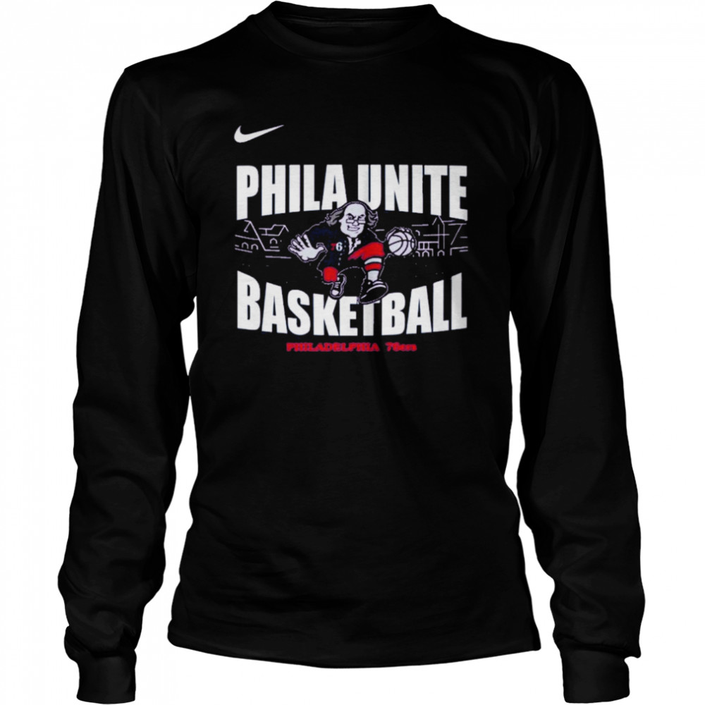 Philadelphia 76Ers Phila Unite Basketball Tee Sixers Tobias  Long Sleeved T-shirt
