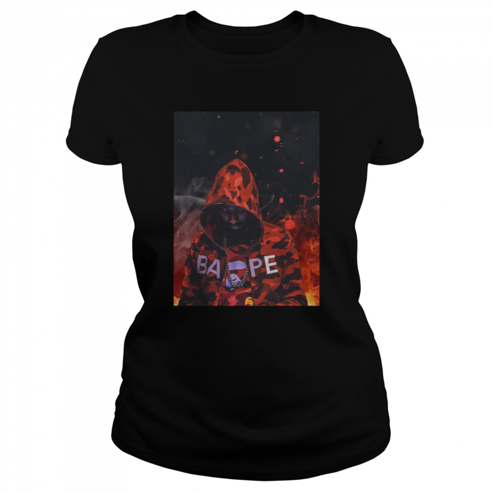 Pnb Rock Bape Fire shirt Classic Women's T-shirt