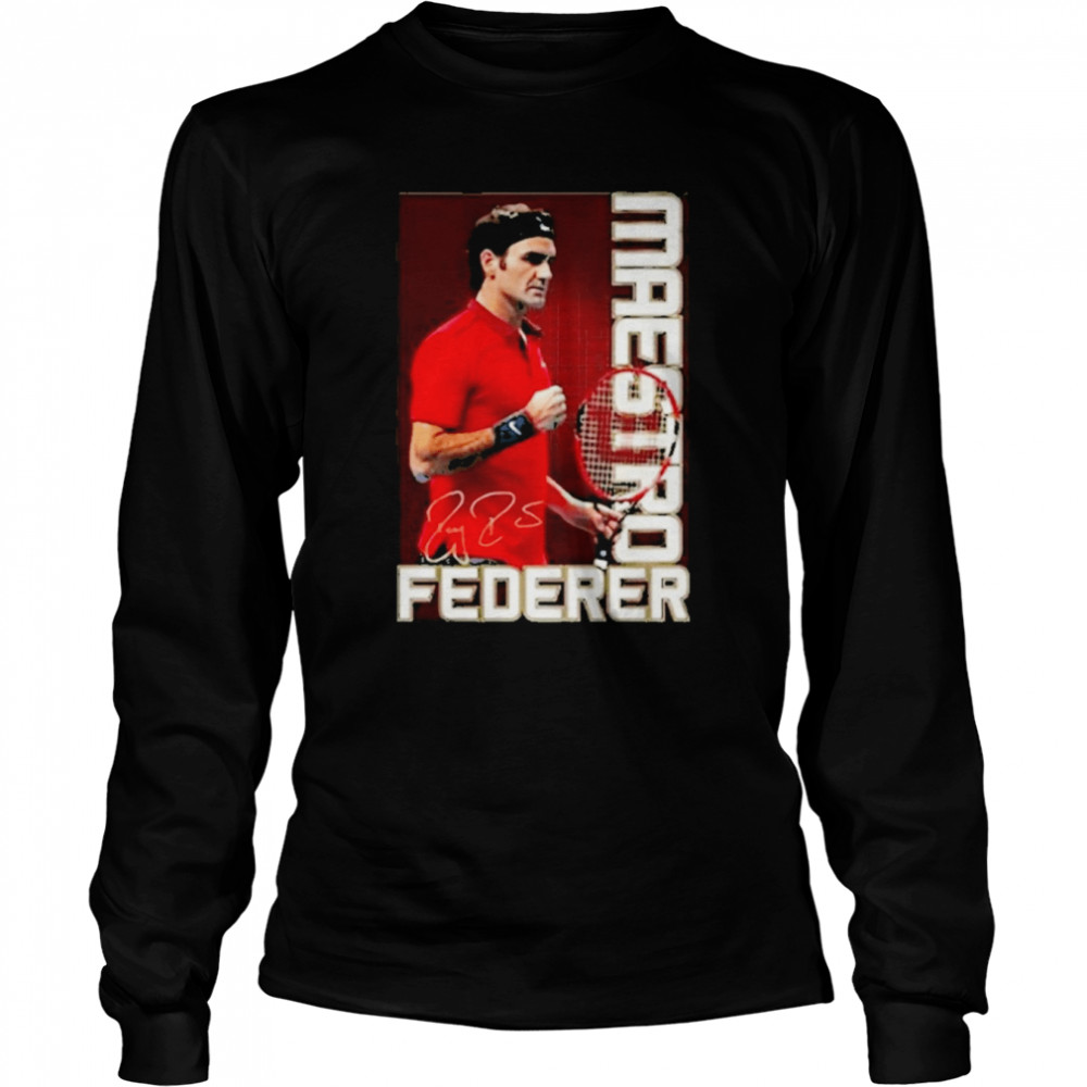 Roger Federer Minimalis Wimbledon Apparel  Long Sleeved T-shirt