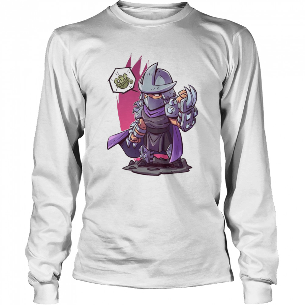 Shredder And The Turtle shirt Long Sleeved T-shirt