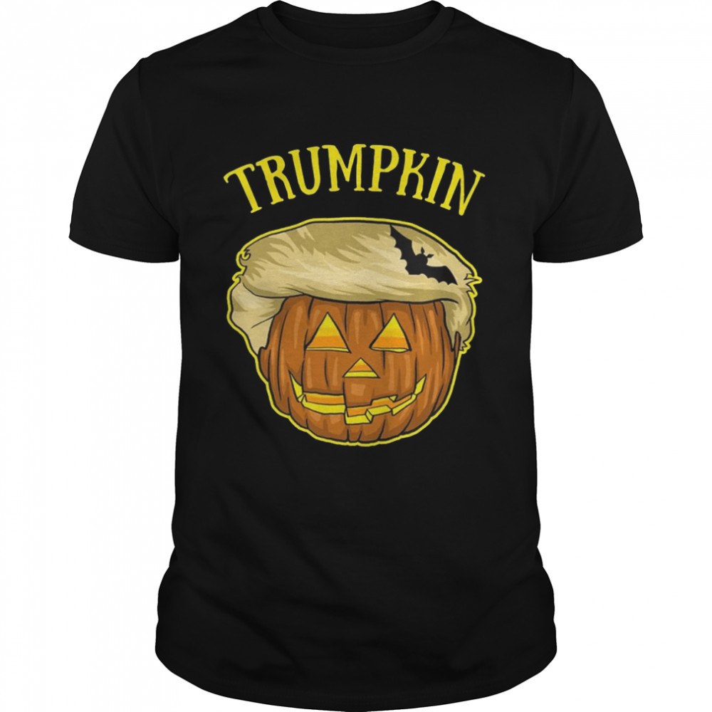t Pumpkin And Bat Halloween Trumpkin T-Shir