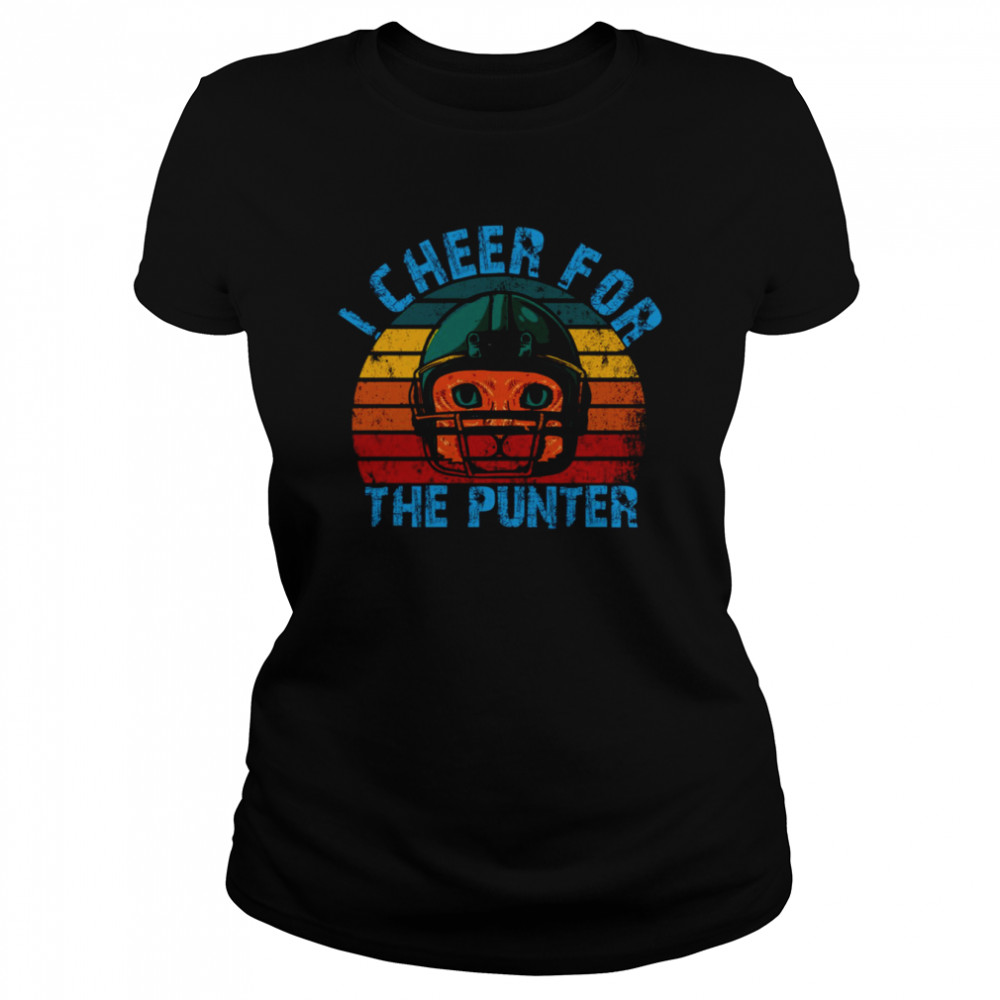unny Retro Cat I Cheer For The Punter shirt Classic Women's T-shirt