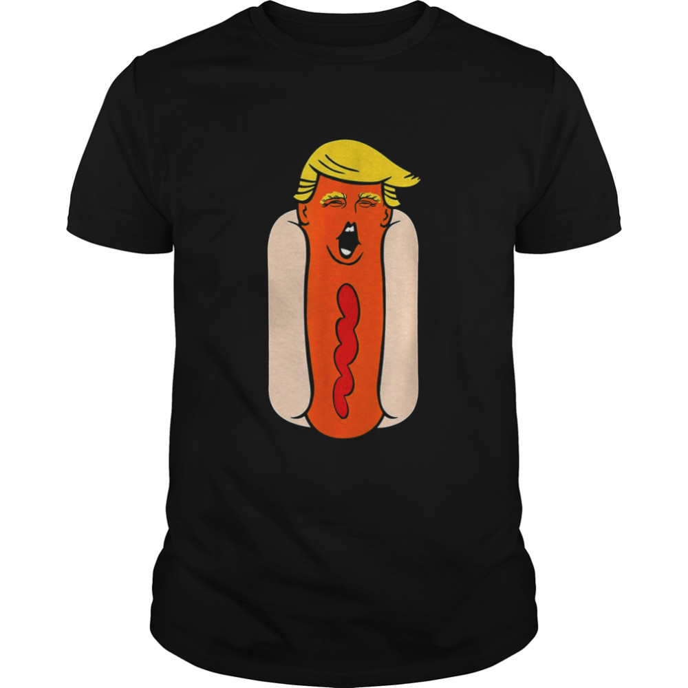Weiner Hot Dog Head Biden Costume shirt