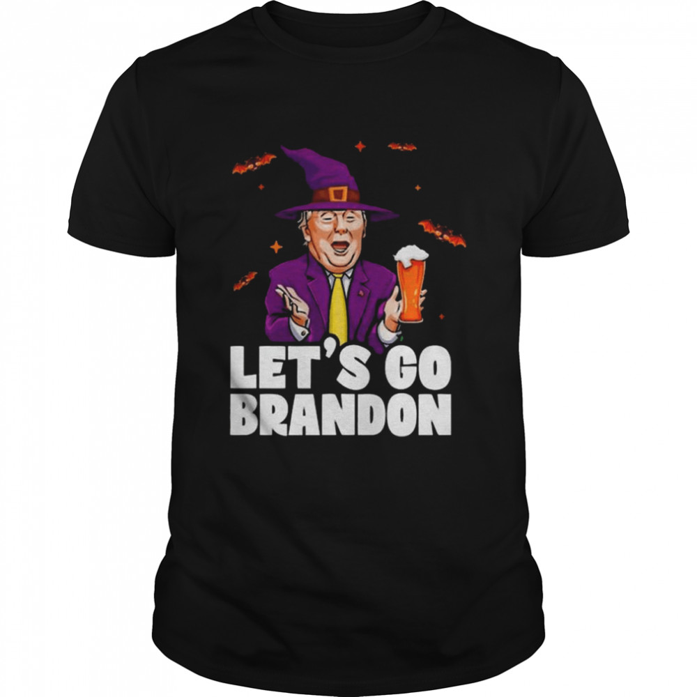 Witch Donald Trump Drink Beer Let_s Go Brandon shirt