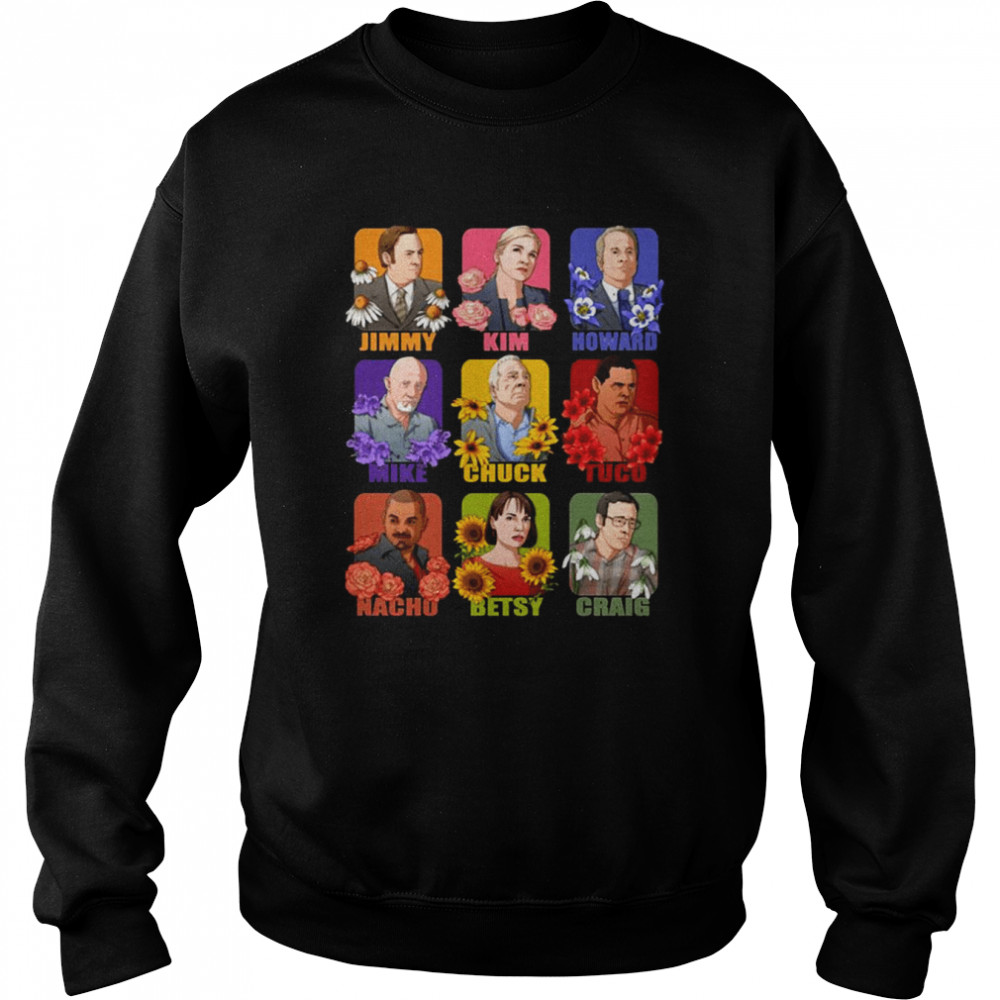 Better Call Saui Stars Characters shirt Unisex Sweatshirt