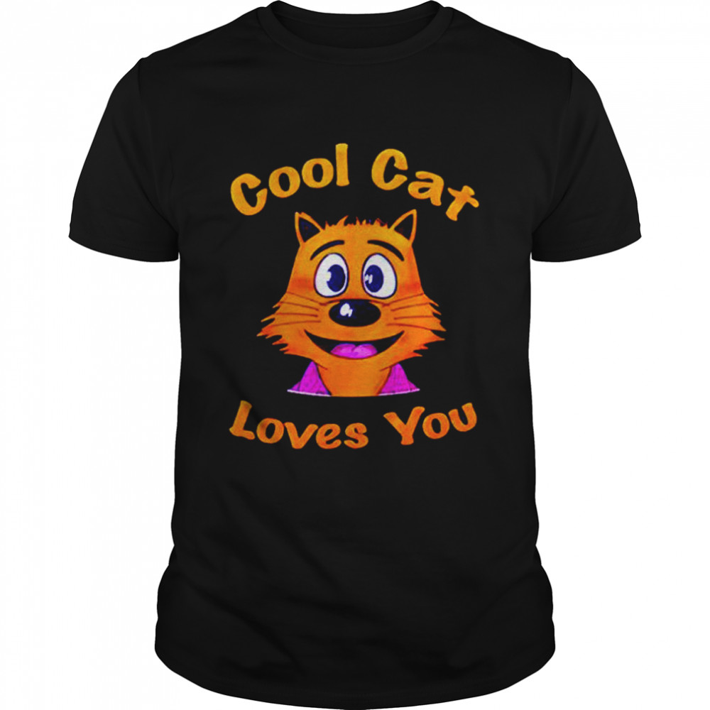 Cool cat loves you shirt Classic Men's T-shirt