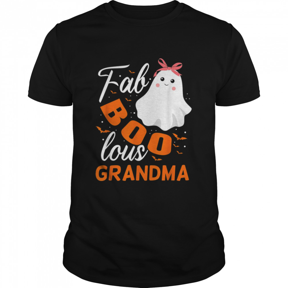 Fabulous Faboolous Ghost Grandma Halloween T-Shirt