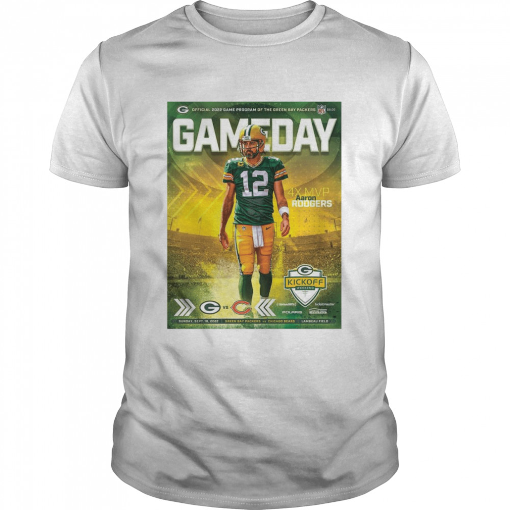 Game Day Program 9-18-2022 Chicago Bears vs Green Bay Packers shirt